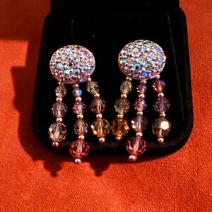 SWAROVSKI💥RARE FINDINGS~VINTAGE~ SOLD OUT💥Jewelers Collection Pierced Earrings